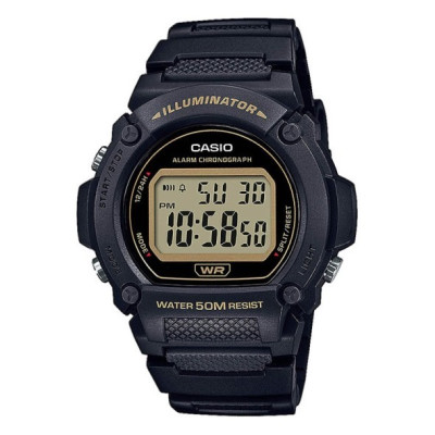 CASIO Black Resin Adult Male W-219H-1A2VCF